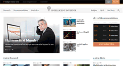 Desktop Screenshot of intelligentinvestor.com.au